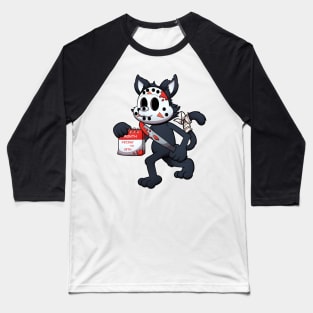 Black Cat On Friday The 13th Baseball T-Shirt